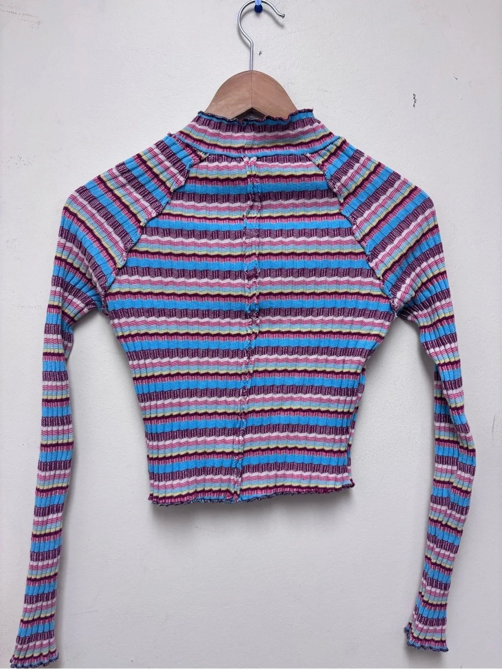 Free People Mirror Mock Neck Knit Top